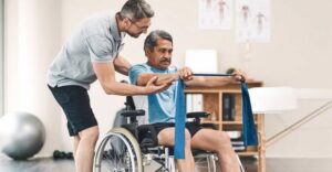 man in rehab