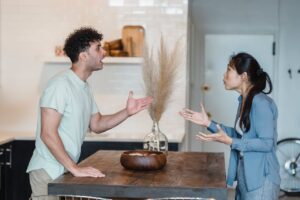 douglass runger Couple Talking while Arguing will contests