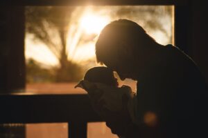 douglass runger Man Carrying Baby visitation